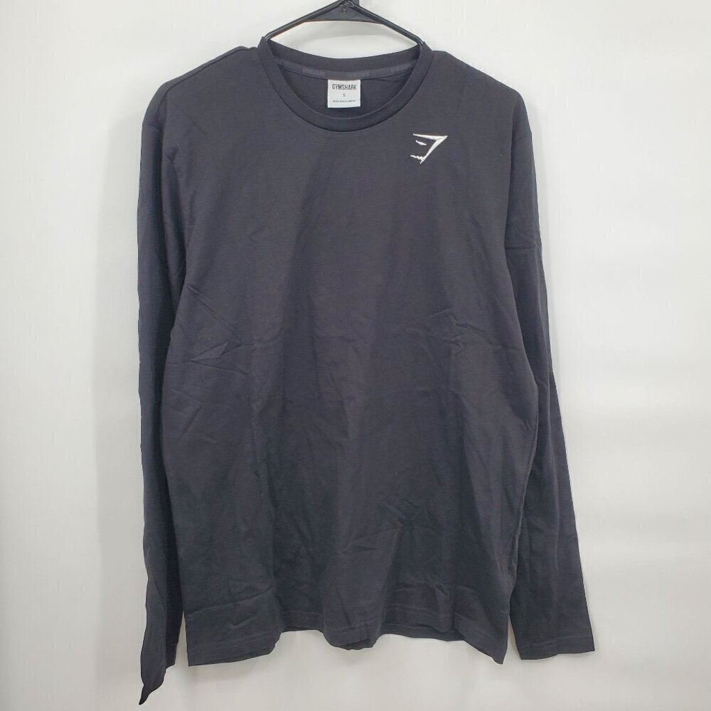 Gymshark Crest Long Sleeve T Shirt Men Size Small New Crew Neck Regular Fit